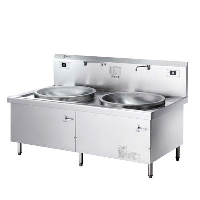 雙(雙)頭電(電)磁大炒爐30KW